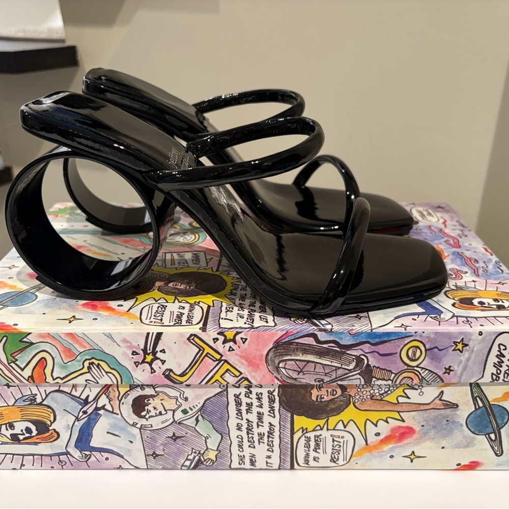 Jeffrey Campbell Black Strappy Heels